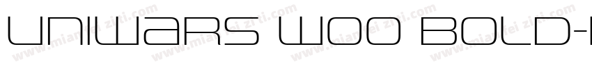 Uniwars W00 Bold字体转换